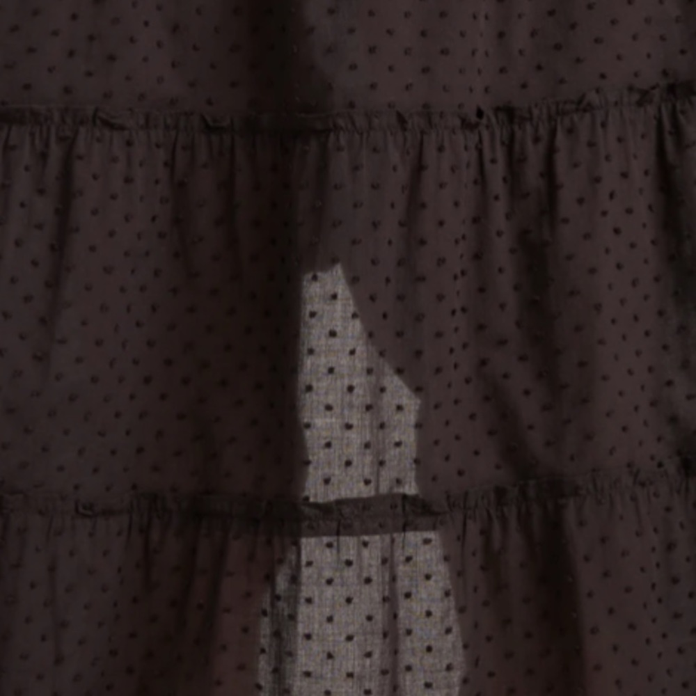 Hill House Nap Dress - sheer black dot XXL